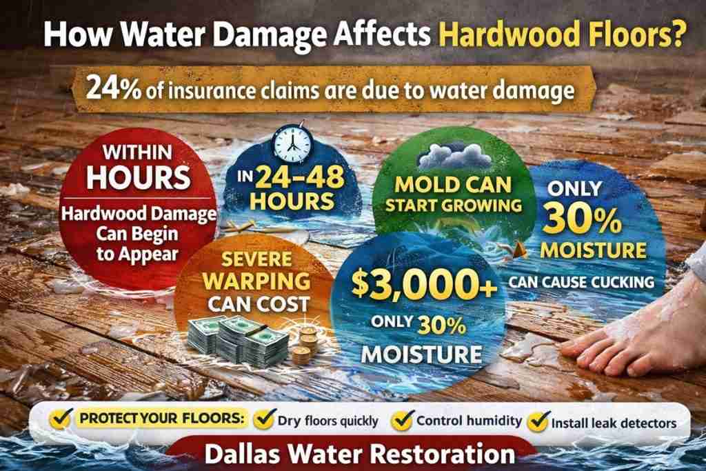 How Water Impacts Hardwood Floors and Available Repair Options
