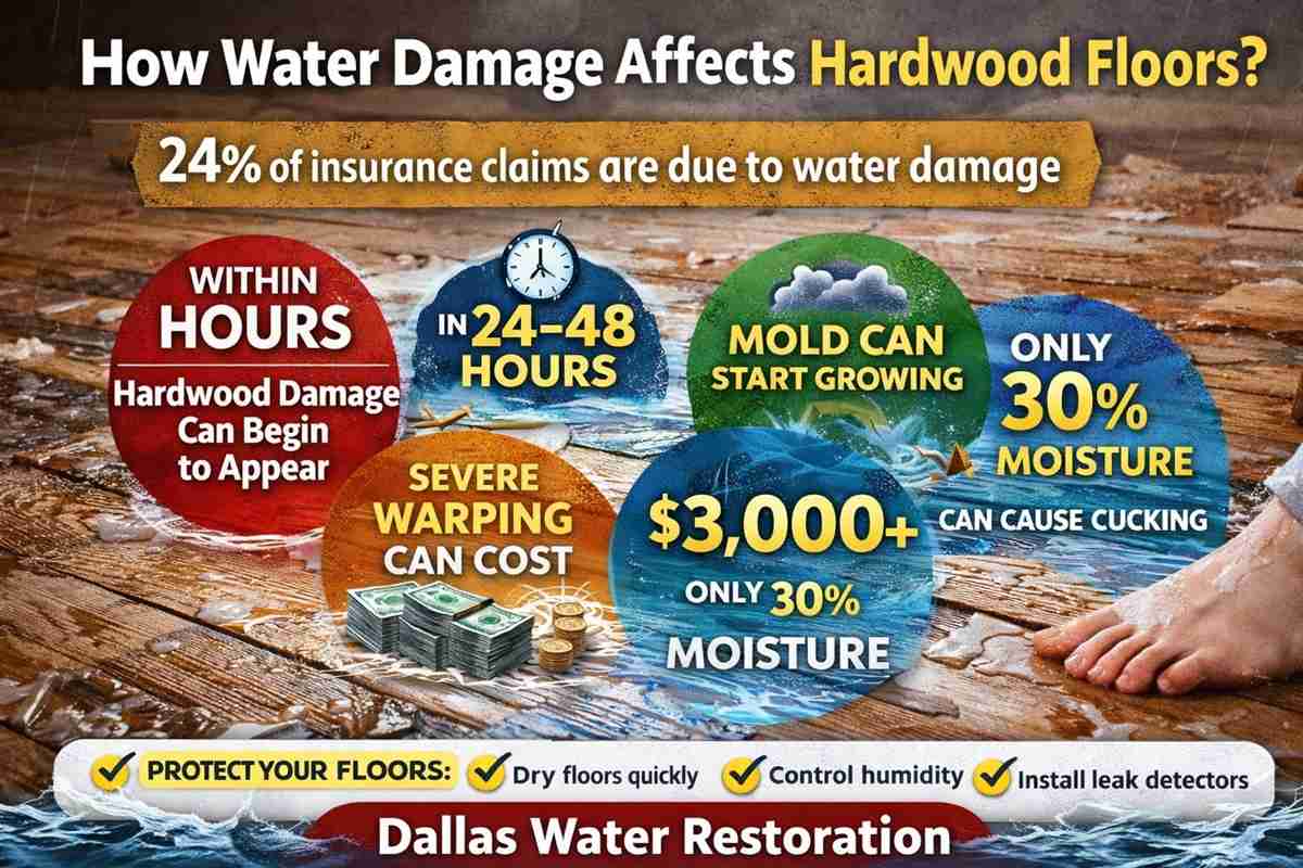 How Water Impacts Hardwood Floors and Available Repair Options
